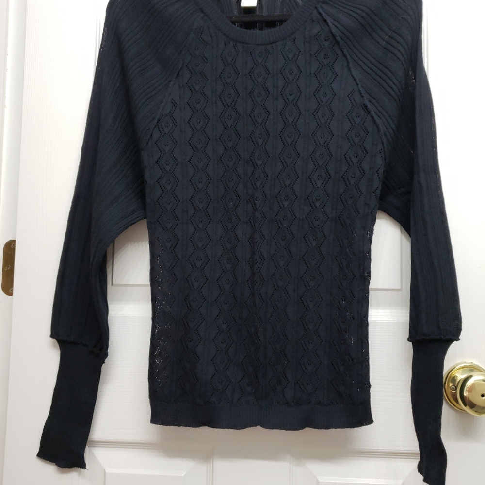 Billabong Dolman Bat Sleeve Sweater Black Large